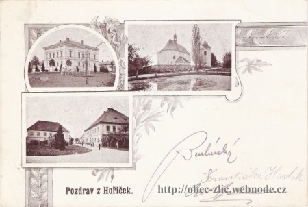 Hořičky. Posláno r. 1903.